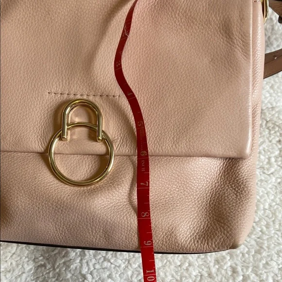 Vince Camuto Cameo Rose Leather Shoulder Bag with Gold Hardware - Picture 14 of 14